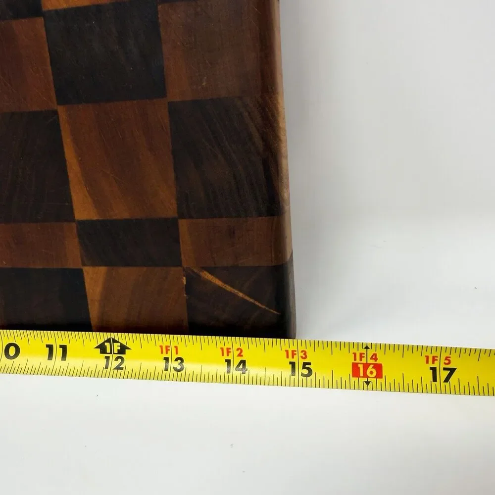 Handmade End Grain Wood Cutting Board Butcher Block Charcuterie Serving Board